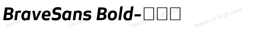 BraveSans Bold字体转换